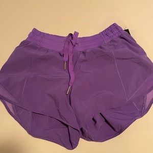 Lululemon new purple Hotty Hot Short